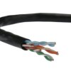 Kabel UTP kat.5e U/UTP 4x2x0,58 linka czarna Telegärtner /100m/