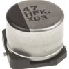 Aluminiowy kondensator elektrolityczny 47 μF 50 V dc Montaż powierzchniowy Panasonic Lutowie 1000