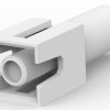 Socket housing, 1 pole, straight, white, 350866-1