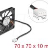 67315 Axial Fan 12 V DC, 70 x 70 x 10 mm black
