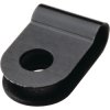 Cable clamp, closed, max. bundle Ø 3.2 mm, PA, black, (W) 10 mm, 211-60000