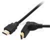 Kabel HDMI - HDMI 3m kątowy BLACK 2.0