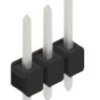 Pin header, 3 pole, pitch 2.54 mm, straight, black, 10046109