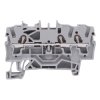 2002-1301 WAGO Grey 3-Way DIN Rail Mount Terminal Block 4mm² 24A