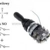 Joystick; 4 pozycje; chwilowy; 4xNO+ NO reset