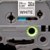 Labelling tape cartridge, 24 mm, tape white, font black, 8 m, TZE-S251