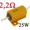 Rezystor drutowy 2,2 ROhm 25W z radiatorem