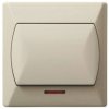 AKCENT Wyłącznik pojedynczy podświetlany beżowy ŁP-1AS/01 OSPEL