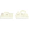 Clamp, max. bundle Ø 9 mm, PA, natural, self-adhesive, (L x W x H) 19 x 19 x 12.5 mm, 151-13020