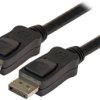 Connection cable, 2 m, black, DisplayPort plug, straight to DisplayPort plug, straight, K5568SW.2