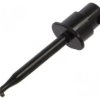 Chwytak pomiarowy haczykowy 1A 60VDC czarny 2mm 30VAC 24.0139-21