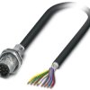 Przewód czujnik-siłownik ze złączem Złącze M12 liczba rdzeni 8 długość 2m Rodzaj A Męskie