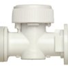 Zawór kulowy 15mm korpus z platiku BSPP 3/4cal Polyplumb