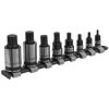 Sealey AK6214B Spline Socket Bit Set 8pc 1/4", 3/8" & 1/2"Sq Drive Black Series