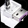 NC03P1PL Cable lock, RJ45, 12 pieces, purple