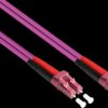 LW-8075LC4 Duplex Jumper OM4 50/125µ LC/LC, 7,5m, violet