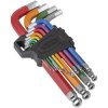 Sealey AK7192 Premier Jumbo Colour-Coded Anti-Slip Ball-End Hex Key Set 13pc