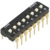 DIP8W Mikroprzełącznik typu DIP długość A=21.26mm - do druku (THT) - obudowa wąska