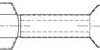 Insulated flat plug sleeve, 6.35 x 0.81 mm, AWG 16 to 14, copper, tin-plated, blue, 8-55888-3