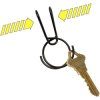 NITE Ize KSQR-01-R6 SqueezeRing Key Clip Black Easy Load 1 pc Key Cabinets