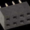316-08-2-00 Straight socket, RM 2.00, H: 4.3mm, 2x 4-pin