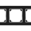 Santra Ramka Potrójna Czarny/Chrom 4173-46