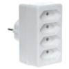 Rozgałęźnik sieciowy 4 gniazda płaskie