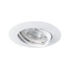 Oczko halogenowe, oprawa sufitowa punktowa ruchoma LUTO CTX-DT02B-W 12V 10W MR16 GX5.3 IP20 biała 02590 KANLUX