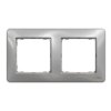 SEDNA DESIGN & ELEMENTS Ramka 2 podwójna srebrne aluminium SDD313802 SCHNEIDER ELECTRIC