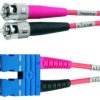 FO duplex adapter cable, ST to SC, 2 m, OM1, multimode 62.5/125 µm, 100012250