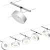 Kompletny system kablowy Paulmann WS DC Circle chrom (matowy), chrom 400 lm