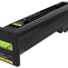 Lexmark Kaseta tonera zwrotna 72K2XY0 Żółty 22000 strony