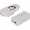 Sterownik LED RGBW 4x6A touch RF biały komplet pilot+uchwyt 12-24V Prescot