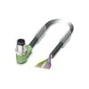 Phoenix Contact 1522545 Cable 1.5m 8-pos Angled M12 Plug Halogen-free