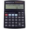 Maul 7269290 Mtl 800 Desk Calculator Black 12 Digit Battery Solar Power