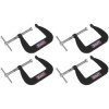 Sealey GCC01 Junior C-Clamp Set 64mm x 64mm 4pc