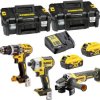 DEWALT DCK384P2T-QW DCK384P2T-QW Zestaw narzędzi Akumulatorowa wiertarko-wkrętarka, Akumulatorowy klucz udarowy, Akumula