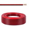 KABEL AWG18 2x0,75mm CZERWONO CZARNY DO TAŚM LED 1m