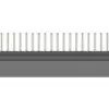 Female connector, type C, 96 pole, a-b-c, pitch 2.54 mm, solder pin, angled, gold-plated, 5536010-5