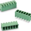 Pin header, 2 pole, pitch 3.81 mm, straight, green, 691305330002