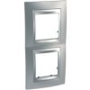 UNICA TOP Ramka 2 podwójna pionowa glossy chrome MGU66.004V.038 SCHNEIDER ELECTRIC