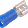 Konektor płaski żeński izolowany 6.3mm 0.8mm 1.5-2.5mm² - końcówka kablowa z tulejką miedzianą SGE