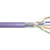 Kabel teleinformatyczny F/UTP kat.6 4x2xAWG23 LSOH drut fioletowy Dca DK-1624-VH-305 /305m/