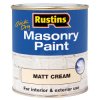 Rustins MASPC250 Quick Dry Masonry Paint Matt Cream 250ml