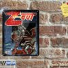 Z-OUT - Amiga/C64 Video Game Artwork on Rustic - Metal Sign