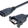 Lyndahl HDMI adapter Gniazdo HDMI-A 0.2 m czarny LKPK005 Kabel HDMI