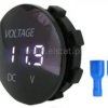 Woltomierz biały LED; 5-48V; wyłącznik; hermetyk