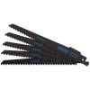 Draper 43426 Bi-metal Reciprocating S/Blades-Plaster Cutting 150mm 6tpi 5Pc