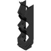 Side element, PA, (W x H x D) 22.5 x 22.8 x 105.5 mm, black, for OMNIMATE enclosure, 1276590000