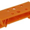 Uchwyt mocujący na szynie DIN TS35; MOFU35; 18mm; plastik; pomarańczowy